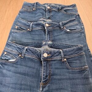 Wrangler Jeans Womens 34x30 Blue Boot Cut Denim Dark Wash Mid Rise Lot of 3